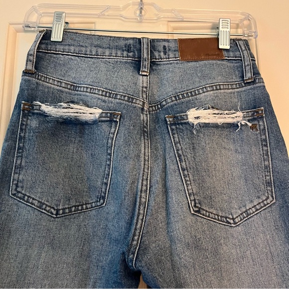 Madewell Perfect Vintage Jeans Distressed Light Wash - Picture 5 of 7
